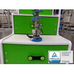 Poschodová posteľ MAX 4 s matracom + písací stôl + šatník zeleno-biela Poschodová posteľ MAX 4 s matracom + písací stôl + šatník zeleno-biela